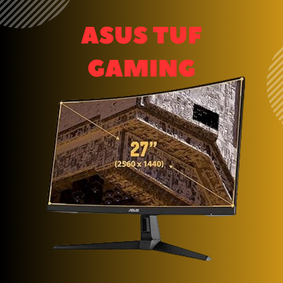 ASUS VG27WQ1B: 27-Inch 1440P Curved Gaming Monitor, 165Hz Refresh Rate, 1ms Response Time, FreeSync