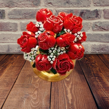 Limited Edition LEGO Icons Bouquet of Roses: Elegant Home Décor and Unique Artificial Flowers – Perfect Gift for Anniversary and Valentine’s Day (Set 10328)