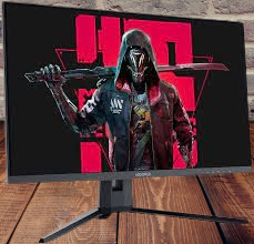 Immersive Gaming Experience: KOORUI 27-Inch QHD Vertical Rotating Monitor, 144Hz, 1ms, HDR 400, Adaptive Sync, IPS Panel, Height Adjustable