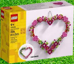 Create Love with LEGO: Heart Ornament Building Kit – Perfect Valentine's Day Gift for Kids, Ages 9 and Up! ??