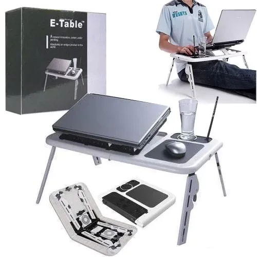 Portable Laptop Table Desk, Adjustable Height E-Table