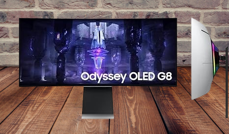 Immerse Yourself in Gaming Brilliance with the Samsung 34" Odyssey G85SB QD-OLED Gaming Monitor: 175Hz, 0.03ms, DisplayHDR True Black 400, AMD FreeSync Premium Pro, Advanced Game Streaming - LS34BG850