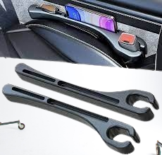 Upgrade Your Car's Interior with Fosdonge Car Seat Gap Fillers – Prevent Items from Slipping into Gaps! (2 Pack, Black)