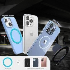 Revolutionize Your Drive with the SOVES Car Phone Holder: Powerful N52 Magnets, Space-Saving Design, and Versatile Rotation for iPhone and All Smartphones - Dashboard or Windshield, Your Universal Tes