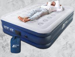 Intex Comfort Dura-Beam Airbed with Built-in Electric Pump - Elevated Height (2020 Version)