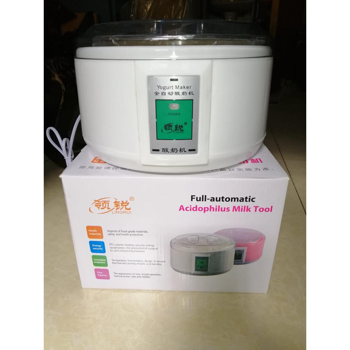 Electric Doi / Yogurt Maker (1.5 liter) - Material: ABS + PP Voltage: 220-240V/50Hz Rated Power: 15W Capacity: 1.5
