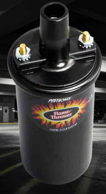 PerTronix 40011 Flame-Thrower 40,000 Volt 1.5 Ohm Coil - Black: Enhanced Performance Ignition Accessory