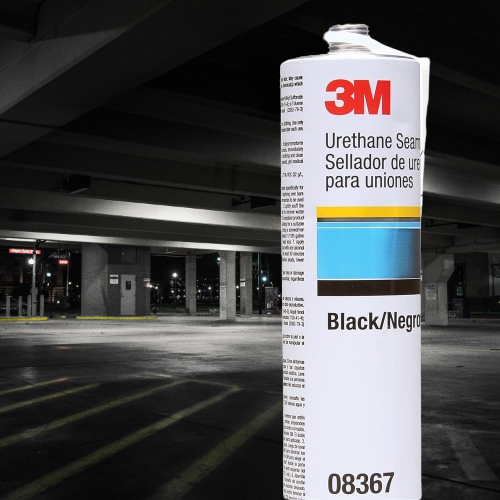 3M 08367 Black High Solids Urethane Seam Sealer - Permanently Flexible, 310 mL/10.5 fl oz Cartridge