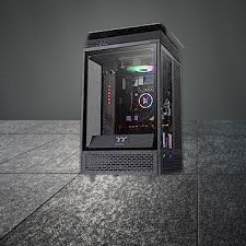 Thermaltake Tower 100 Black Edition: Mini-ITX Computer Chassis with Tempered Glass and USB 3.1 Gen 2 Support (CA-1R3-00S1WN-00)