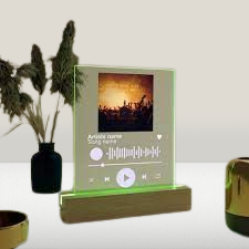 Capture Your Love Story: EGD Acrylic Personalized Gifts Spotify Plaque | Create a Unique Valentine's Day Gift with Your Favorite Photo and Song for Him & Her!